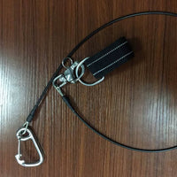 Freediving Lanyard Wrist Cuff Anti-Loss Wrist Strap with D-Loop Heavy Duty Diving Wristband for Divers