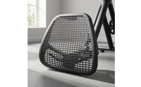 Fitness Bike Back Cushion Rounded Rectangular Mesh Back Cushion Dark Gray