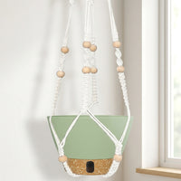 Plant Pots and Hanging Basket for Indoor Plants, Tapered Round Flower Pots for Outdoor Plants, Hanging Plant with Chains and Pot Drainage Holes