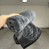 Double Sided Car Drying Towel for Automotive Use Cleaning, Streakless Cloth with 0.3 Denier Microfiber