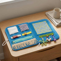 Sensory Training Book Textured Textural Activity Textile Closure Detail Details Educational Toy for Elderly