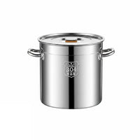 Commercial Grade 316 Stainless Steel Stock Pot Heat Resistant Large Stainless Steel Broth Pot Heavy Duty Cookware for Chefs, Restaurant, Home Kitchen
