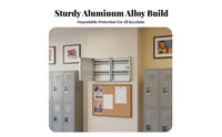 With Lock Wall-Mounted Key Cabinet Long-Lasting Frame Wall-Mounted Cylinder-Lockbox Heavy-Duty Construction Security Equipment Scratch-Resistant Finish for Car Dealership Personnel, Office Administrators, Hotel, School, Factory, Garage