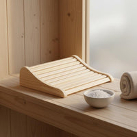 Wooden Sauna Pillow Lightweight Wooden Sauna Backrest Smooth Rounded Corners Cervical Support Pillow