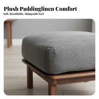Removable and cleansable Cover Upholstered Entryway Bench sturdy Wood Frame Upholstered Rectangular Bench Nordic Design Footstool Multi-Functional for Homeowners, Apartment Dwellers, Interior Designers, Living Room, Bedroom, Hallway