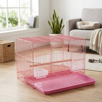 Bird Cage and Parrot Cage, Single-Level Rectangular Guinea Pig Cage and Pigeon Cage, Folding Pet Cage for Secure Indoor and Outdoor Enclosure