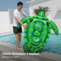 Thickened Material Unicorn Pool Inflatable Instagrammable Creature Shaped Pool Inflatable Fun Shapes Giant Inflatable Floating Seat Heavy Duty for Adults, Kids, Beach, Summer Vacation, Lake