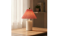 Pleated Lamp Shade Conical Pleated Lampshade Tapered Lamp Shade Soft Light Easy to Install for Bedroom