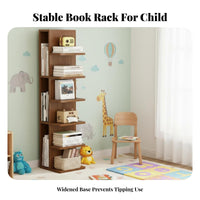 Floor-Standing Narrow Multi-Tier Shelf Space-Saving shelving unit Slim Design shelving unit Multifunctional for Students, Apartment Dwellers, Homeowners, Living Room, Bedroom, Hallway, Corner
