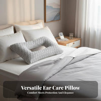 Protects Piercings Anti-Pressure Ear Pillow Skin-Friendly Pillow with Ear Hole Breathable for Earbud Wearers