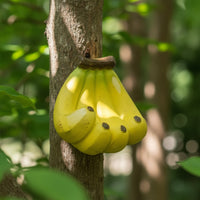 Banana Bird Feeder Outdoor Bird Feeder with Hanging Hole Playful Garden Decoration for Patio