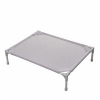 Sturdy Steel Frame Elevated Dog Bed Non-Slip Feet Raised Dog Cot Moisture-Proof Elevated Pet Bed Rust-Resistant for Cats, Travel