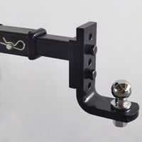 5-Hole Adjustable Trailer Arm Coupler Hook with 50mm Ball for Caravan Modifications