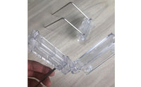 2 Pieces Fits Rimmed & Rimless Tanks Aquarium Light Mounting Bracket Flip-up Design Clamp-on Light Bracket Easy Installation Aquarium Lamp Support Stand for Paludarium