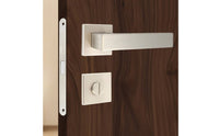 Door Lock Set Square Split Handle Lock Set Interior Hardware for Washroom