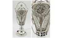 Electric Scent Warmer Electrically Powered Scent Warmer with Mesh Panels Metal for Prayer Space, Living Room, Entryway