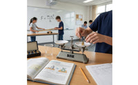 Mechanical Balance with Weights No Power Classroom Tray Balance Mechanical Laboratory Scale Tabletop Accurate for Teachers