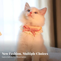 Bow Tie Cat Scarf Cute Design Bow Tie Kitten Soft & Comfortable Ruffle Pet for Small Dog Owners, Daily Wear, Special Occasions, Holidays