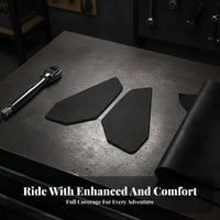Fuel Tank Side Pad Grip Tank Side Protector Rounded Edges Textured Surface