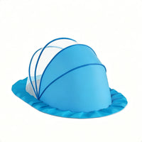 Breathable Mesh Crib Dome Canopy Ruffled Edge Hanging Dome Curtain Soft Material Nursery Accessory for Baby