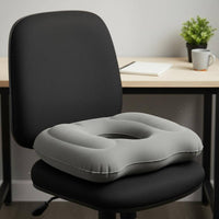 Ergonomic Support Hemorrhoid Seat Cushion Adjustable Firmness Inflatable Donut Cushion Portable for Office Workers, Wheelchair Users