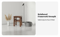 Long-Lasting Backless Square Stool Simple Design Small Bench High Load-Bearing Capacity Low Seat Multi-Functional for Apartment Dwellers, Homeowners, Living Room, Bedroom, Entryway, Bathroom
