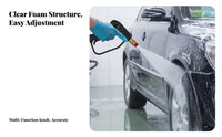 1/4 Inch Quick Connect Foam Cannon Kit 5 Nozzle Tips Pressure Washer Foam Cannon Heavy Duty Brass Core for Driveway Cleaning