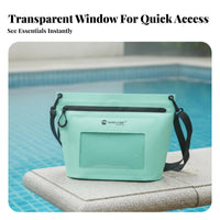 Waterproof Shoulder Bag Internal Pockets Airtight Fastener Pouch Waterproof Crossbody Purse Outdoor Gear for Travelers, Kayaking