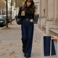 Women's High-Waist Wide Leg Flare Jeans Winter 2024