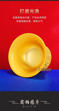 Tibetan Alloy Offering Bowl Set with Auspicious Symbols