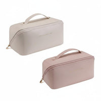 Multi-Compartment Large Capacity Makeup Bag Multiple Compartments Portable Travel Toiletry Bag Long-Lasting Handle for Women, Vacation