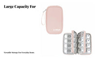 Large Capacity U-Guard Storage Case Compact Portable Bank Security Key Bag Soft Inner Lining for Business Owners, Office Workers, Travel