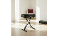 Adjustable Piano Bench Compact Piano Bench with Padded Seat Heavy-Duty Furniture for Students