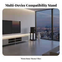 Floor Speaker Stand Elevated Engineered Surround Sound Speaker Stand Heavy Duty Steel Construction for Home Theater Enthusiasts, Studio-Grade Studio