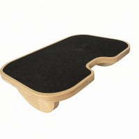 Ergonomic Under-Desk Footrest Raised Wooden Footrest Compact Foot Rest with Non-Slip Surface Portable for Students