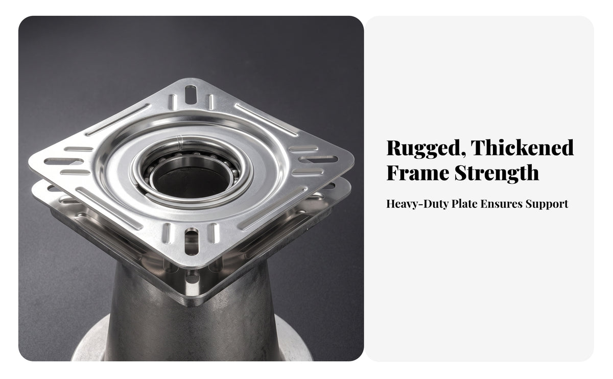 360 Degree Seat Swivel Plate | Thickened Stainless Steel, Boat Seat Swivel, for Boats