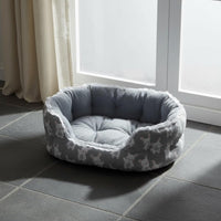 Soft and Comfortable Luxurious Pet Bed Self Warming Lace Trim Pet Sofa Machine Washable Supportive Cat Bed Non-Slip Bottom for Small Dogs, Young Dogs, Kittens