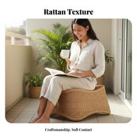 Sbeyondheast Asian and aesthetic Wicker Peacock Chair Weather-Resistant Armchair Statement Piece Seating Furniture Handwoven Design for Homeowners, Interior Designers, Cafe Owners, Living Room, Garden, Balcony, rearyard