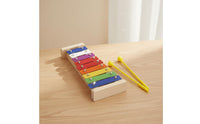 8 Note Xylophone Well-Tuned Colorful 8 Bar Xylophone Educational Method Influenced Wooden Musical Toy for Young Children, Infants, Playroom