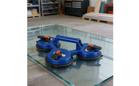 Single-Button Air Release Triple Suction Cup Lifter 3 Cup Vacuum Lifter Construction Tool for Installers, Workers