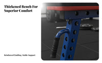 2 Pieces Non-Slip Feet Split Squat Stand Heavy Duty Adjustable Squat Rack Rust-Resistant Multi-Function Barbell Rack Space-Saving Design for Bodybuilders, Weightlifters, Home Gym