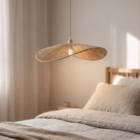 Paper Rope Lampshade Rustic Pendant Lamp Shade Boho Hanging Light Shade for Cafe, Restaurant
