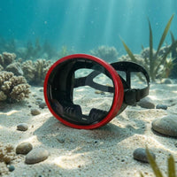 Single Len   Aquatic Visor Adjustable Strap Scuba Diving Mask  Side Buckle Water Gear Swimming Goggles for Diving, Snorkeling