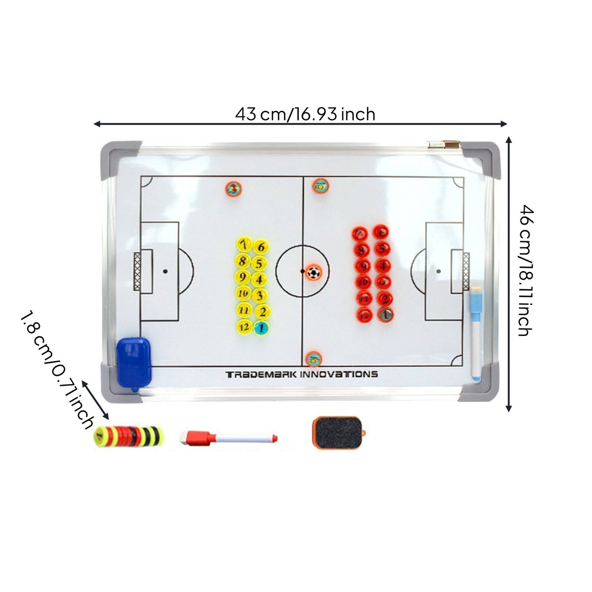 Portable Attractive Soccer Board Long-Lasting Attractive Board Complete Kit for Coaches, Training