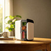 Two-in-oneUse Portable Mini Fridge Small Mini Fridge Thermoelectric Compact Refrigerator Lightweight for Travelers