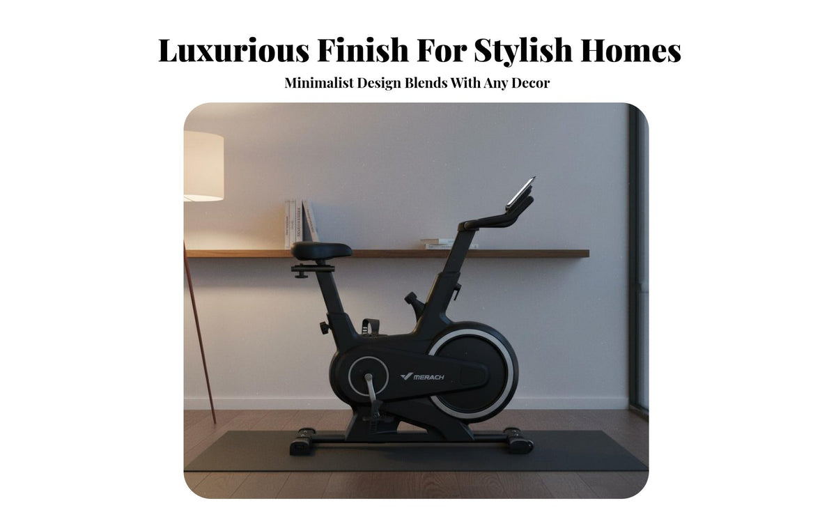 Fully Adjustable Seat & Handlebars Resistance Stationary Bike Heavy-Duty Steel Frame Silent Home Exercise Bike LCD Digital Monitor Cardio Machine 7KG Flywheel for Beginners