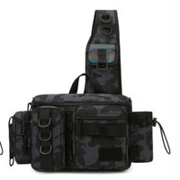 Fishing Shoulder Bag Multiple Pockets Crossbody Fishing Bag Adjustable Strap