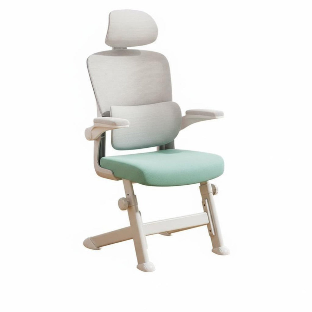 Ergonomic Design rotating Task Chair with Flip-up Arms Height Adjustable Computer Seat Breathable spinerest Office Furniture for Teenagers, Students