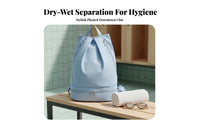 Wet Dry Gym Bag Water-Resistant Material Large Capa Metropolis Swimming Bag Shoe Compartment Backpack Multiple Pockets Travel