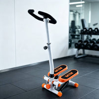 Compact Mini Stepper with Handlebar Space-Saving Stepper with Handlebar Hydraulic Step Machine Stable for Beginners